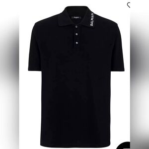 BRAND NEW Balmain Polo Shirt Men Black